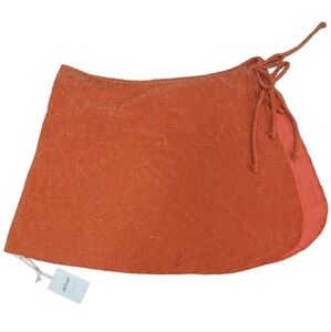 Orange Sparkle Glitter Aerie Mini Sarong L/XL